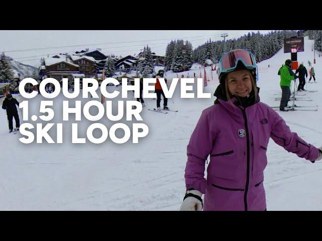 Perfect morning ski route in Courchevel 1850 in the trees, with top ski instructor Emily P!