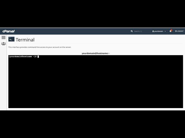 How to enable terminal in cpanel  | BlueTek