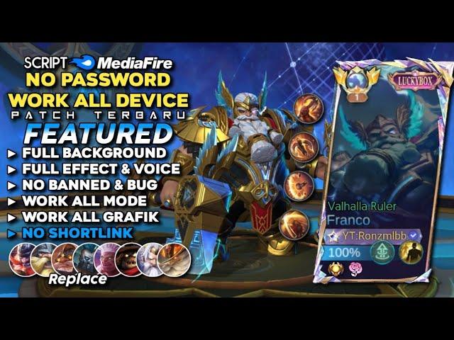 Script Skin Franco Luckybox Valhalla Ruler No Password | Full Effect & Voice - Patch Terbaru 2024