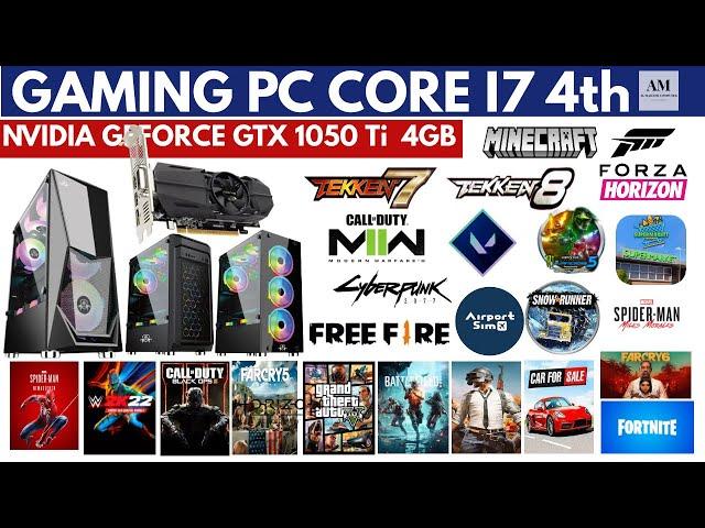 RGB GAMING PC Core I7 4th, NVIDIA GEFORCE GTX 1050Ti, GAMEPLAY, BENCHMARK