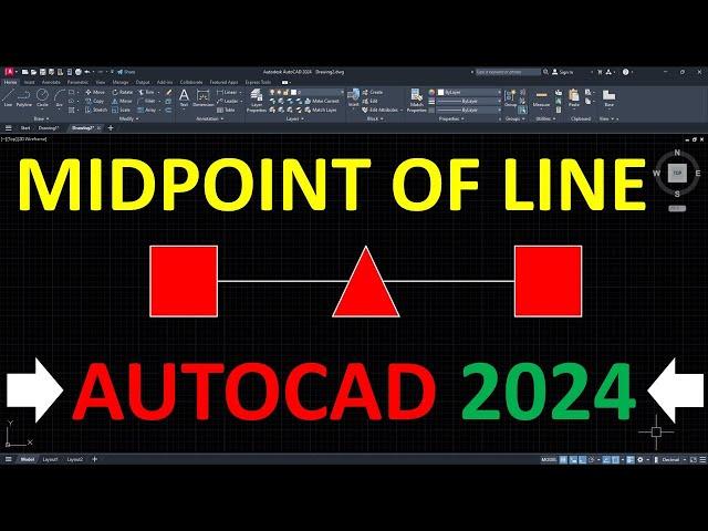 How to Find Midpoint of a Line in AutoCAD 2024