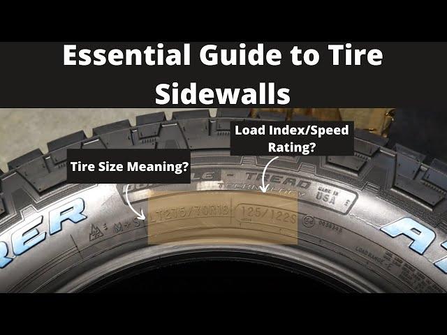 Essential Guide to Tire Sidewalls - How to Understand Tire Size