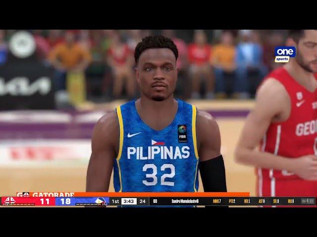 NBA 2K24 Live Simulation! Gilas Pilipinas vs Georgia | FIBA Olympic Qualifying Tournament 2024