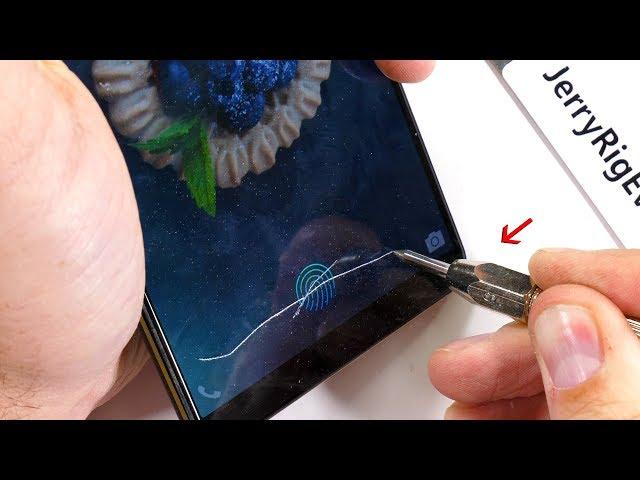 In-Glass Fingerprint Reader SCRATCH Test! - Will it still work?