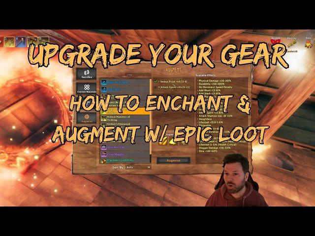 How to Enchant & Augment items- Valheim w/Epic Loot