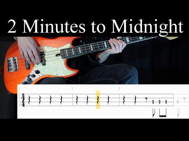 2 Minutes to Midnight (Iron Maiden) - Bass Cover (With Tabs) by Leo Düzey