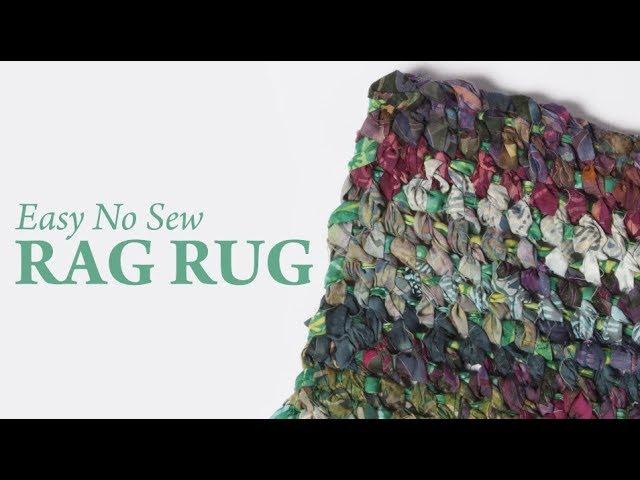 Easy No Sew Rag Rug