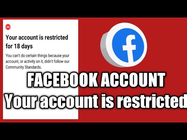 how to remove account restricted from facebook account