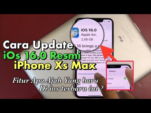 Cara Update iOs 16 iPhone Xs Max