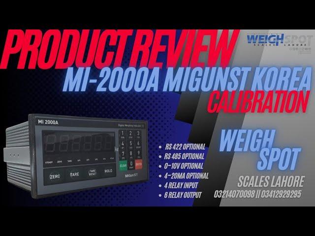 Mi 2000A Set Point Weighing Controller | CALIBRATION | MigunSt Korea | Complete Unboxing | Relay |4K