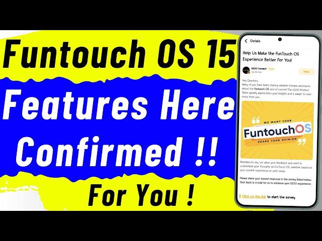 Funtouch OS 15 These Features Confirmed ! For You ! || vivo android 15