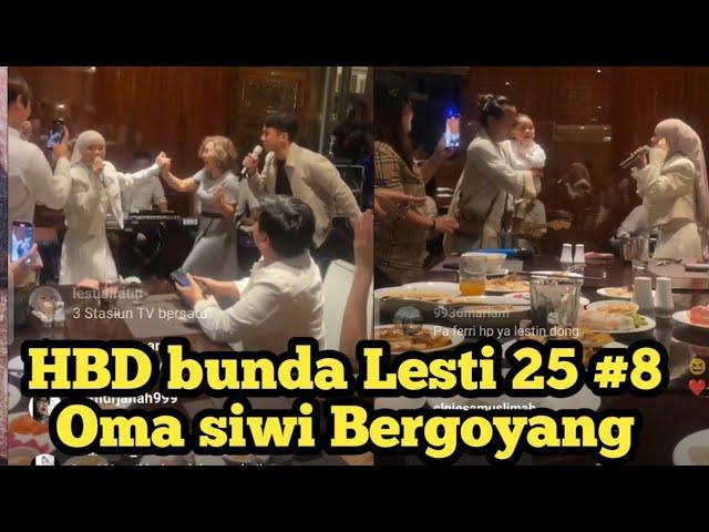 #8 Live ,Makin Heboh ,Oma siwi ikut joged bareng Lesti