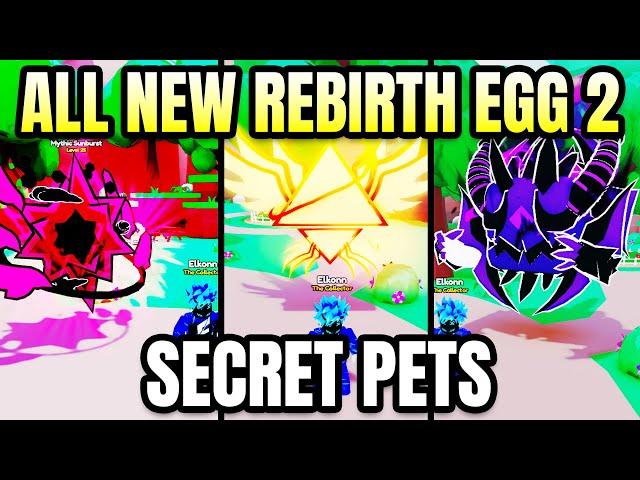 All New Rebirth Egg 2 Secret Pets in Pet Catchers (Roblox)