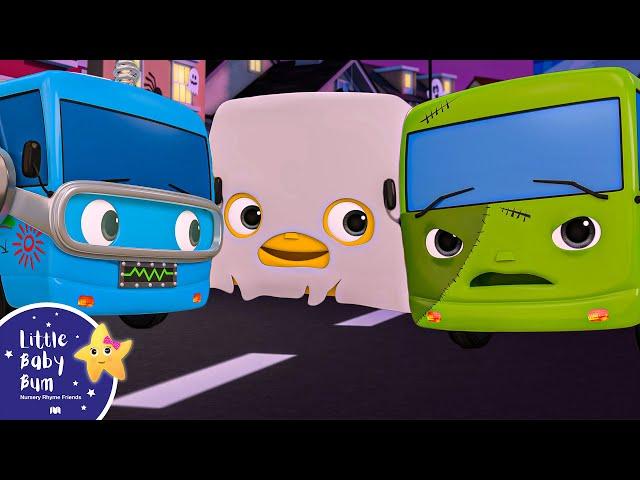 Halloween Buses ! | Wheels on the BUS Songs!  Nursery Rhymes for Kids