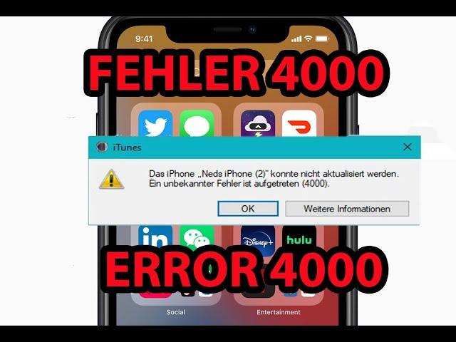 SO behebt ihr IPHONE-Fehler 4000!!! | How to REALLY Fix IPHONE ERROR 4000