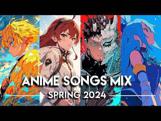 Best Anime Openings and Endings Music Mix │Full Songs - Spring 2024