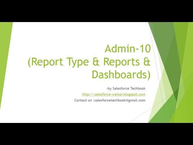 Admin-10 (Reports & Dashboards)