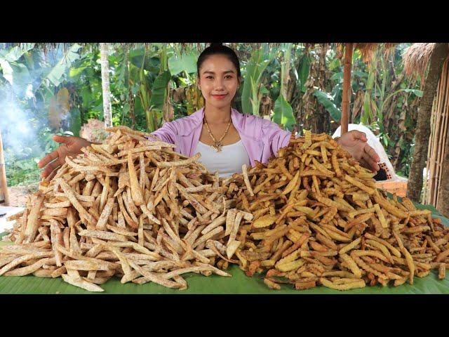 Wow amazing cooking Taro and Potato crispy recipe