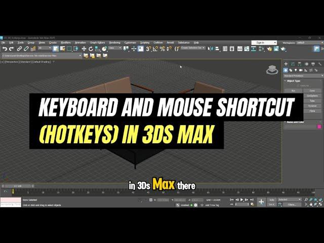 Keyboard And Mouse Shortcut (Hotkeys) In 3Ds Max