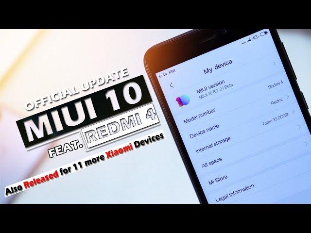 Redmi 4 - MIUI 10 Official Update New Features Review and Installation | Closed Alpha MIUI 10 8.7.2