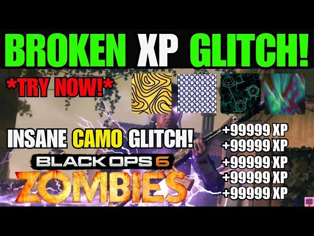 NEW SOLO INFINITE XP GLITCH AFTER PATCH BO6 (MASSIVE EXPLOIT FOR EASY CAMOS) NEW BO6 ZOMBIES GLITCH