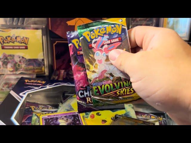 I went ON A $200 POKEMON shopping spree (I FOUND EVOLVING SKIES PACKS)