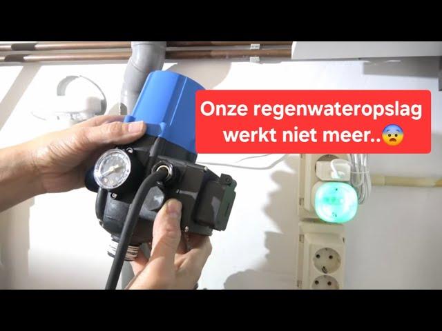 Hoe vervang ik de drukregelaar van onze regenwateropslagtank..