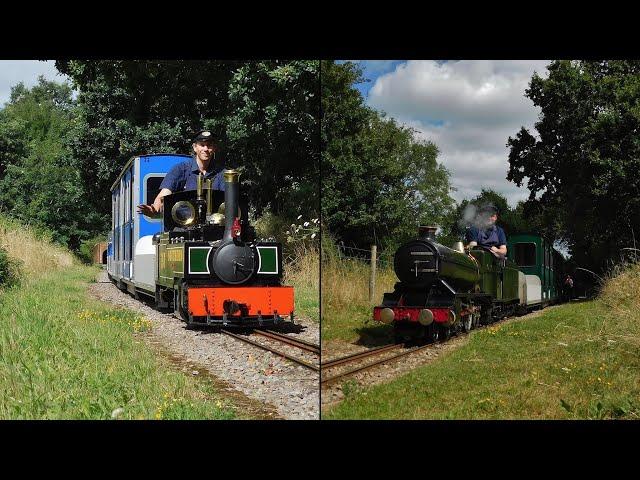 Two in Steam for Punch & Judy on the Eastleigh Lakeside Railway - 09/08/2024