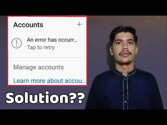 YouTube Account Switch an Error Occurred Tab to Retry | YouTube error occurred