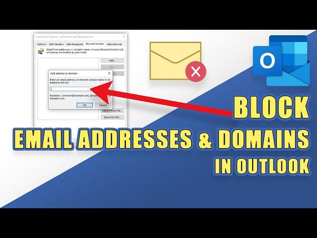 Easily BLOCK Any Email Address or Domain in Outlook