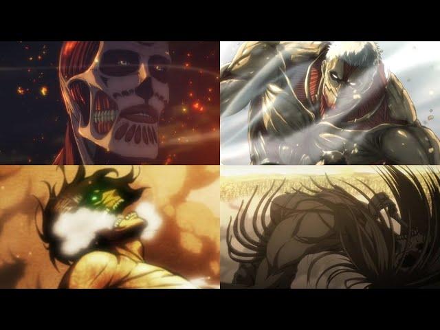 All titan shifters' transformations | Attack on Titan [Updated version]