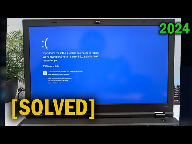 How to Fix Blue Screen Error in Windows 11/10 | BSOD | Camera Crash | SPUVCbv64.sys Error