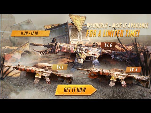 New Lucky Spin M416 Wandered Upgraded To Max Level  - PUBG Mobile