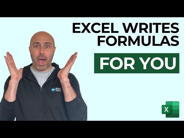 Get Excel to Write Formulas FOR YOU  (Formula by Example in Excel)