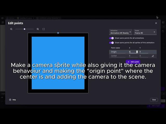 How to make advanced camera movement in 4 minutes using GDevelop