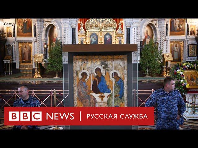 «Троица» Рублева в Храме Христа Спасителя. Что думают горожане и искусствоведы?