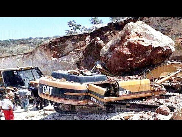 10 Extreme Dangerous Idiots Excavator Operator Skill - Fastest Climbing Excavator Fails