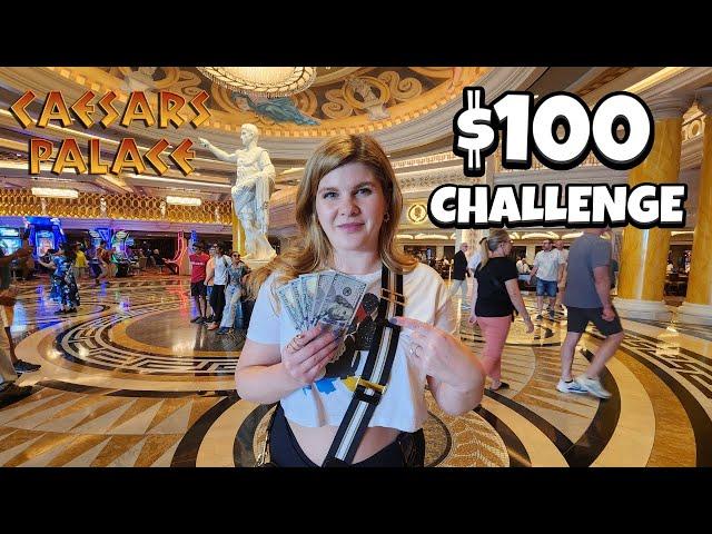 How Long Will $100 Last in Slot Machines at Caesars Palace in Las Vegas?!