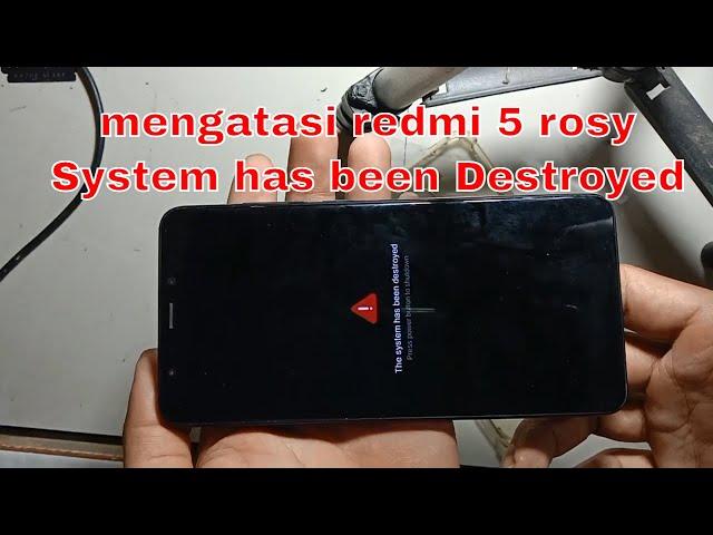 Xiaomi redmi 5 rosy System has been Destroyed