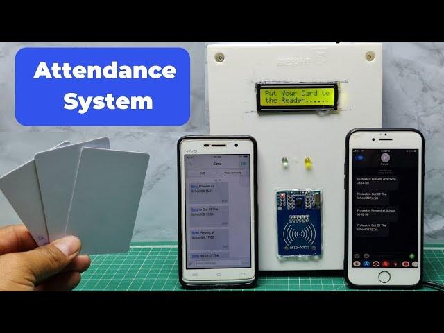 RFID & GSM Based Students Attendance System With SMS Alert | Smart Attendance System