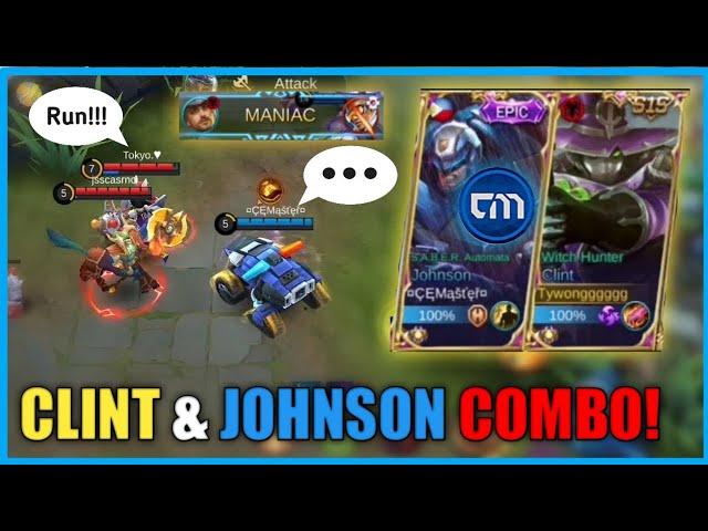 CLINT & JOHNSON COMBO!! by Erlindang with CEMaster Gaming|MOBILE LEGENDS