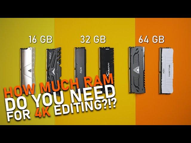 How much RAM do you need for 4K editing?!? - Featuring Patriot Viper Steel RAM