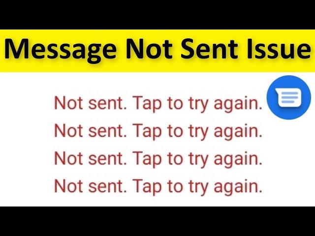 How To Fix Message Not Sent. Tap To Retry Again Error - Android Mobile