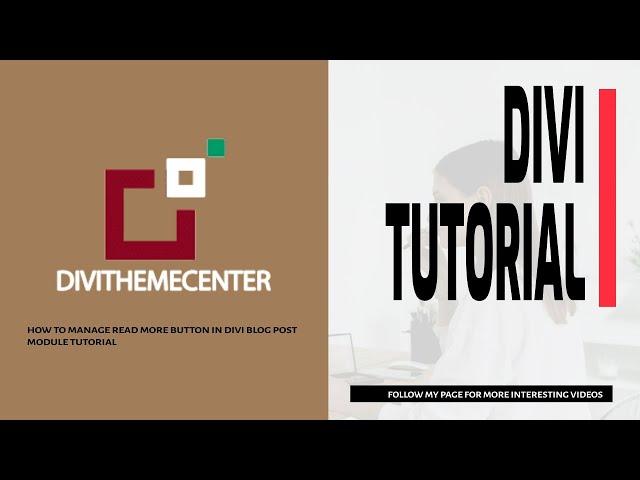 How To Customize Read More Button In Divi Blog Post Module By DiviThemeCenter ( #divi #csstutorial )