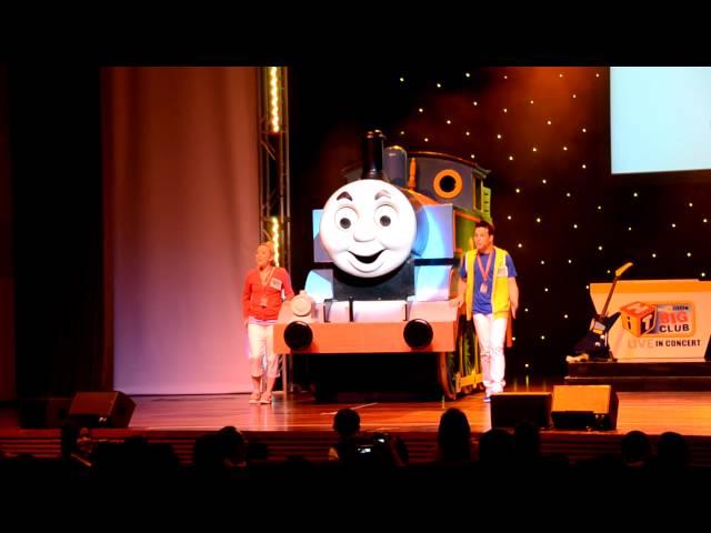 Thomas The Train performing "Thomas the Tank Engine" and "Thomas' Wheels Go Round And Round"