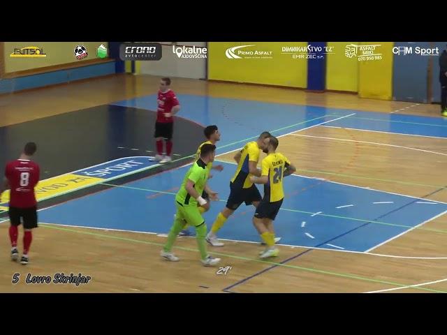 HIGHLIGHTS Futsal - 2.SFL | Avtocenter Crono Ajdovščina : ŠD Mlinše (1:2) 20.krog