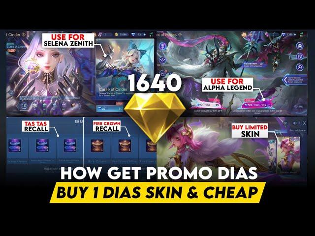 HOW GET 1640 PROMO DIAMOND AND USE  1 DIAMOND GET EPIC SKINS | SELENA ZENITH | ALPHA LEGEND