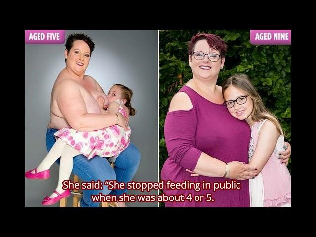 Breastfeeding her 9-year-old kid, why?