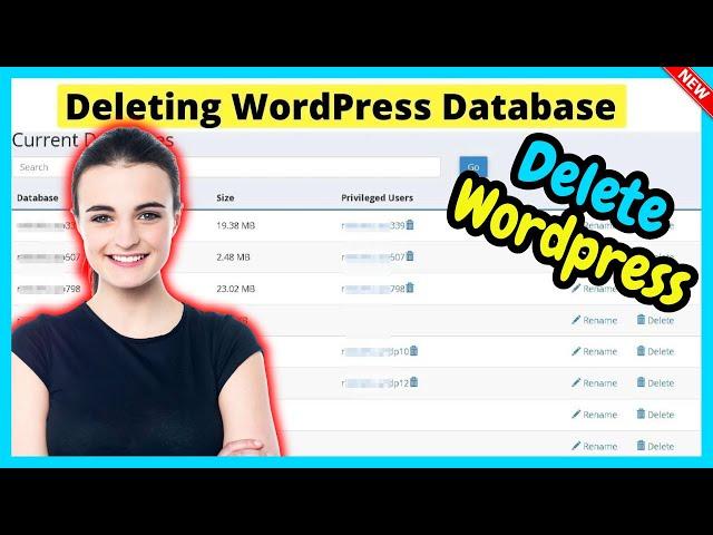 How To Delete WordPress Database 2025 | Remove Database PhpMyAdmin