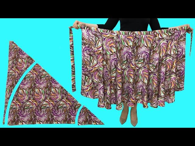 How to Make Wrap Skirt with Side Knot 